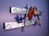 Abstract Metal Sculpture, Orchid by Alex Kovacs