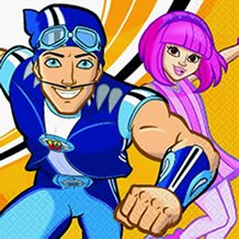 Lazy Town Napkins - 16 x Lazy Town paper napkins / serviettes