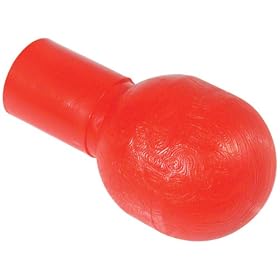 Europa Mushroom Non Rolling Cane Tip 1 2 inch Red