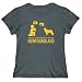 T-Shirt Womens Dark Silver NO ONE UNDERSTANDS ME LIKE MY Newfoundland Dogs