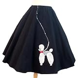 Hey Viv! Adult Sz: Black Poodle Skirt - Swing ! - visli.com hot deals