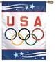 Olympic 27in x 37in Polyester Banner Flag
