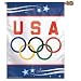 27"x37" USA Olympics Olympic Rings Banner