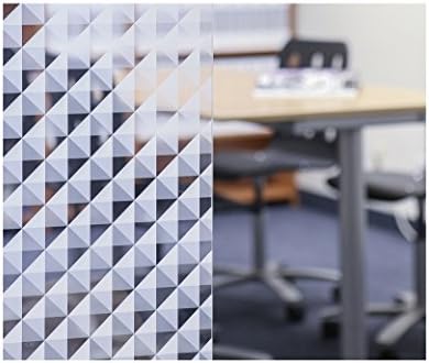 Geo Window Films(LV-WT5078 White Triangle 50" x 78" Decorative Window Film