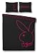 Playboy Merchandise - Duvet Bed Cover Set (Pink Glow Bunny) (Size: 31