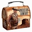 John Wayne American Cowboy Dome Tin Tote Lunch Box