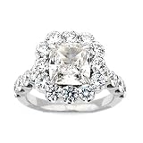 DIAMOND CUSHION CUT ENGAGEMENT RING 4.32CTW 18KWG
