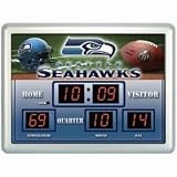 Seattle Seahawks Clock - 14''x19'' Scoreboard
