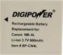 Digipower BP-CN4L Replacement Li-Ion Battery for Canon NB-4L for use with Canon SD1400IS, SD940IS, SD960IS and other Select Canon Digital Cameras