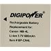 Digipower BP-CN4L Replacement Li-Ion Battery for Canon NB-4L for use with Canon SD1400IS, SD940IS, SD960IS and other Select Canon Digital Cameras