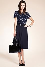 Round Neck Spotted Shell Top