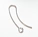 2 pcs .925 Sterling Silver Plain Ear Wire Stylish Hoop Earwires / Findings / Bright