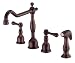 Danze D414357RB Opulence Two Handle Kitchen Faucet and Spray, Oil Rubbed Bronze