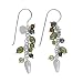 Sterling Silver Dyed Freshwater Cultured Pearl Filigree Dangle Earrings by Sajen