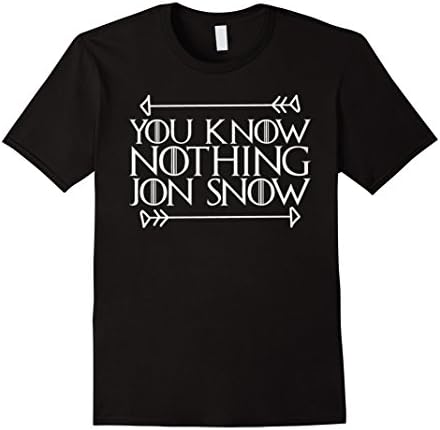 Men's You Know Nothing Jon Snow Shirt XL Black