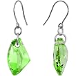 Peridot Green Galactic Titanium Nickel Free Earrings MADE WITH SWAROVSKI ELEMENTS