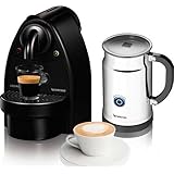 Essenza Manual Espresso Machine with Aeroccino Plus Milk Frother Bundle Option: Black/Aero+Bundle by Nespresso