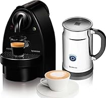                     						Essenza Manual Espresso Machine with Aeroccino Plus Milk Frother Bundle Option: Black/Aero+Bundle