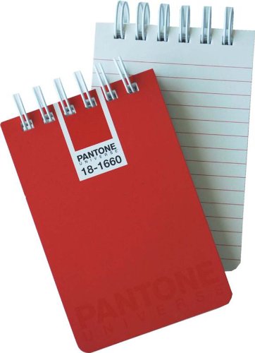 Pantone Ruled Note Book, Spiral Ring, A7, 100 Sheets, Tomato, Pack of 5 (50224-89026-5) On Sale