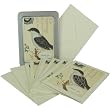 Black White Bird Glitter Cavallini Boxed Cards and Envelopes, Set of 10 with Vintage Look
