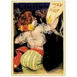 IMAGE OF New Trademark Vieux Le Veult Framed 35x47 Canvas Art Traditional Vertical Extra Large Vintage