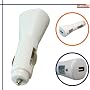 iPod 1A iPhone 1000mA USB Power Strom Adapter 12V bis 24 Volt Weiss DC auf 5V DC Ladeger�t iPhone 3Gs aus Zigarettenanz�nder PKW LKW Wohnmobil Auto Mac MP3 ipod Player mit 1 Ampere iPhone 3G