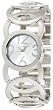 XOXO Women's XO5210 Silver Dial Silver-tone Open Link Bracelet Watch