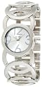 XOXO Women's XO5210 Silver Dial Silver-tone Open Link Bracelet Watch