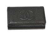 (シャネル)CHANEL　A13502　CCステッチ　キャビアスキン　キーケース　黒×シルバー金具　並行輸入品 [ウェア&シューズ] CHANEL キーケース