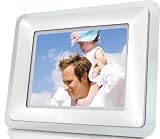 Coby DP842-128 8.4-Inch Acrylic Digital Photo Frame with MP3 Player (White)