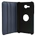 LK Luxury 360 Rotating PU Leather Case Cover For Samsung Galaxy Tab 3 Lite 7.0 T110 / T111 & Free Screen Protector + Stylus Pen (Dark Blue)