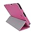 iShoppingdeals - Tulip Pink Folding Folio Cover Skin Case and Clear Screen Protector for RCA 8