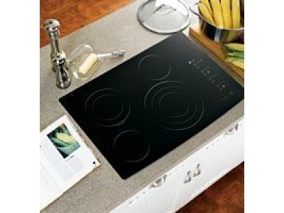 GE Profile PP945BMBB 30 Smoothtop Electric Cooktop with 4 Ribbon Elements, Electronic Touch Controls, Tri-Ring Element, PowerBoil Burner and ADA Compliant: Black