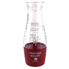 Black & Decker TIP N' MIX Salad Dressing Mixer Gizmo Series Battery Operated for Dressings & Marinades, Red