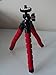 Foto Buddy Flexible Tripod Stand with Free Mobile Cell Phone Holder. High Quality Flexible Tripod Ideal for Your Selfie with Your Smartphone, Compact Digital Camera or Camcorder -Iphone 4s,5,5s,5c,6 6 Plus, Samsung Galaxy S3,S4,S5,S6, Galaxy Note, Nokia, Lg, Htc, Ipad Tablet and Gopro Attachments Stylish Foam Design with Wrapable Legs (Red).