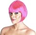 Neon Pink Bob Wig For Fancy Dress