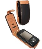 O2 XDA Stealth Leather Case (Black + Tan) (Schwarz + Braun)