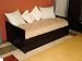 Solid Pine American Day Bed With Trundle Black
