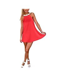 Sexy Sleeveless Fitted Above the Knee Short Linen Mini Dress 