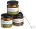 Wildly Delicious Antipasto Gift Set - 3.3-Ounce Traditional Eggplant Caponata, 3.3-Ounce Traditional Bruschetta, 3.3-Ounce Zucchini Antipasto, Ceramic