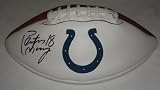 Peyton Manning Autographed Indianapolis Colts Logo Football, Super Bowl Champions, Super Bowl XLI