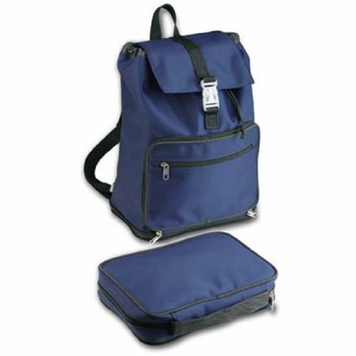 Convertible Backpack Book & Bible Cover Navy/Grey LG under Bible Covers in The Books Store