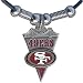 San Francisco 49ers Leather Cord Necklace
