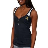 NBA Antigua Indiana Pacers Womens Frisky Henley Tank Top - Navy Blue (Medium)