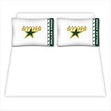 Sports Coverage 05MFSHS5STA Dallas Stars Micro Fiber Sheet Set Size: Queen