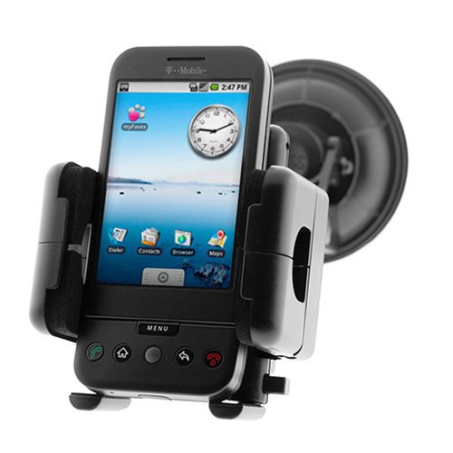 Windshield Car Mount Holder with Large Suction Cup for T-mobile HTC G1 Google Smartphone