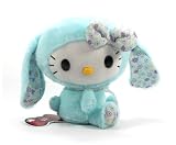 Eikoh Hello Kitty Lop-Ear Bunny Plush - 7" Blue