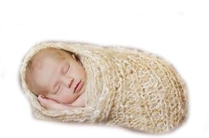 Jastore® Photography Prop Baby Costume Silkworm Crochet Knitted Sleeping Bag