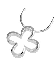 VINANI brand Germany 925 Sterling Silver Women Pendant Flower with Snake Chain Necklace AMF