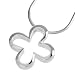 VINANI Anh�nger Flower mit Kette 40 cm Silber 925 AMF40
